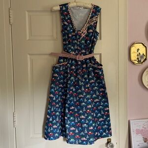Unique Vintage Christmas Retro Dress